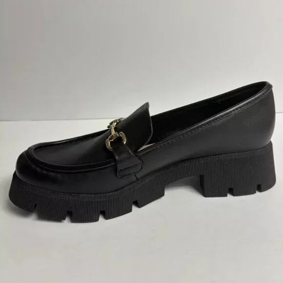 BCGeneration Women’s Raylin, Black Platform Loafers, Size 11 M - Picture 2 of 7